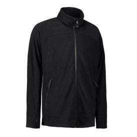 PRO wear Zip'n'Mix Active herre fleece fra ID - Sort - INDUSTRI-kvalitet - Fleecejakke