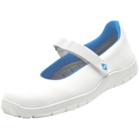 PROF-SKO Schüer- PURE SAFETY BALLERINA - Hvid/blå - Sikkerhedssko
