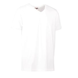 PRO wear CARE  V-hals herre T-shirt | fra ID - Hvid - 0372 - T-shirts