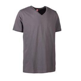 PRO wear CARE  V-hals herre T-shirt | fra ID - Silvergrey - 0372 - EKCO ER ECO stort udvalg af bæredygtigt - Sustainable beklædning