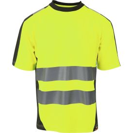 YouBrands - 4694 Mora  2-farvet pro-dry behandlet t-shirt, Gul - Trøjer