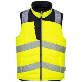 Portwest | PW374 - PW3 Hi-Vis Vendbar Bodyvarmer Gul/Sort - Arbejdstøj
