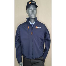 Funktionel softshell unisexjakke med aftagelige ærmer og hætte - French navy - Umove Personale