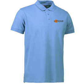 UmovID0525 PROFWEAR Stretch poloshirt med uden lomme fra ID - Lys blå - Umove Personale