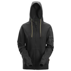 Damehættetrøje med logo og lang lynlås - Trøjer