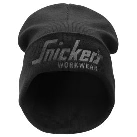 Beanie med Snickers Workwear logo - Hovedbeklædning