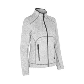 Zip-n-Mix fleece | melange | dame - Cardigan