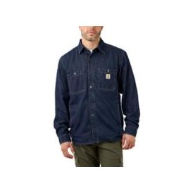 DENIM FLEECE LINED SNAP FRONT SHIRT - Skjorter