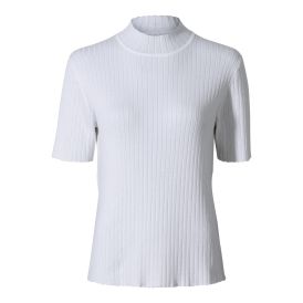 Paris Blouse Turtleneck Rib Look SS - Striktrøjer