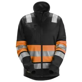 High-Vis dame sweatjakke med lang lynlås, klasse 1 - Trøjer