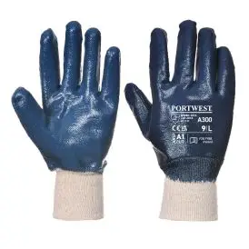 Grip 12 Nitrile Full Dipped Knitwrist Glove - Striktrøjer