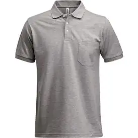 Acode Heavy Poloshirt K/Æ med brystlomme - F910:M3-1 Lysegrå - Poloshirts