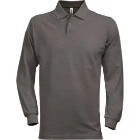 Acode Poloshirt med lange ærmer, herre - F941:M3-1 Mørkegrå - Poloshirts