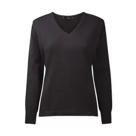 Stockholm Women's Pullover V Neck - Striktrøjer