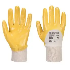 Grip 12 Nitrile Light Knitwrist Glove - Striktrøjer