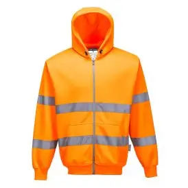 Hi-Vis Zipped Hoodie - #ERROR - Hættetrøje