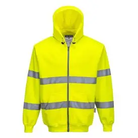 Hi-Vis Zipped Hoodie - #ERROR - Hættetrøje
