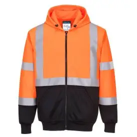 Hi-Vis Contrast Zipped Hoodie - #ERROR - Hættetrøje