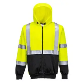 Hi-Vis Contrast Zipped Hoodie - #ERROR - Hættetrøje