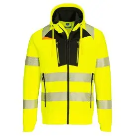 DX4 Hi-Vis Funnel Neck Zipped Sweatshirt - #ERROR - Fleecejakker