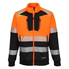 DX4 Hi-Vis Class 1 Funnel Neck Zipped Sweatshirt - #ERROR - Fleecejakker