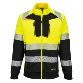DX4 Hi-Vis Class 1 Funnel Neck Zipped Sweatshirt - #ERROR - Fleecejakker